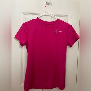 Hot pink small nike athletic tee shirt